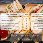 Room Service Menu (Club Sandwich)